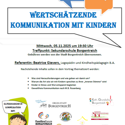 Plakat Elternabend