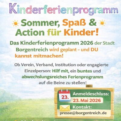 Unterst&uuml;tzer des Kinderferienprogramms 2026 gesucht